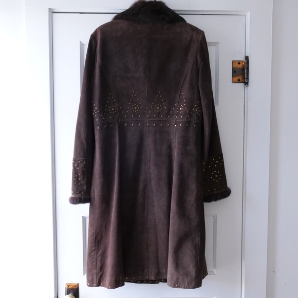 SOLD ✨ please do not purchase ✨Y2K Willi Smith boho brown suede leather coat - Picture 11 of 12